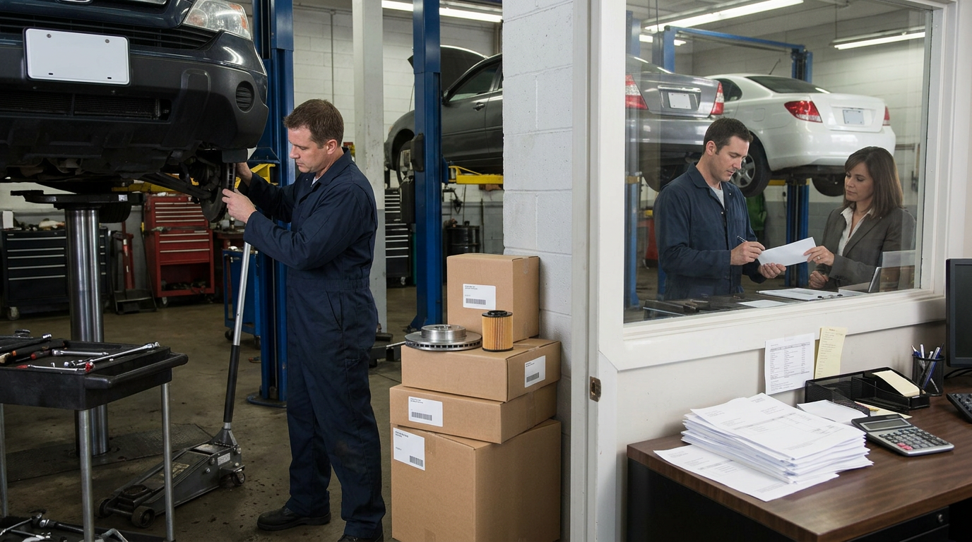 Working capital for auto shop parts and payroll