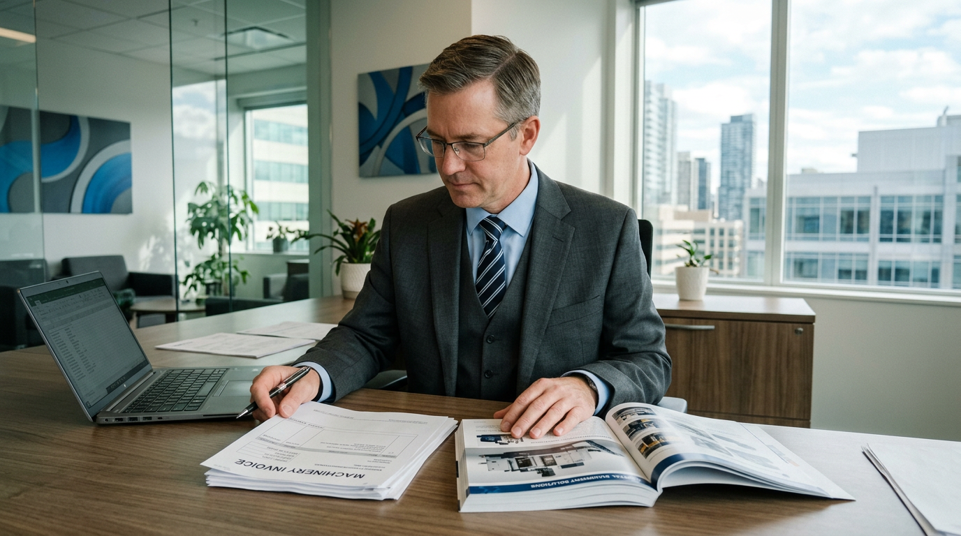 Equipment purchase with term loan