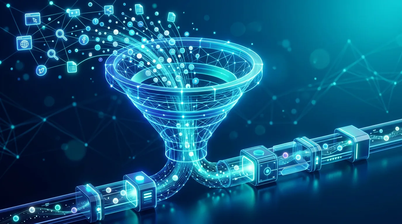 Lead generation funnel and pipeline visualization