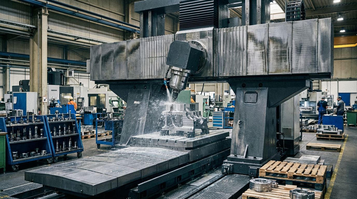 CNC machining center in factory