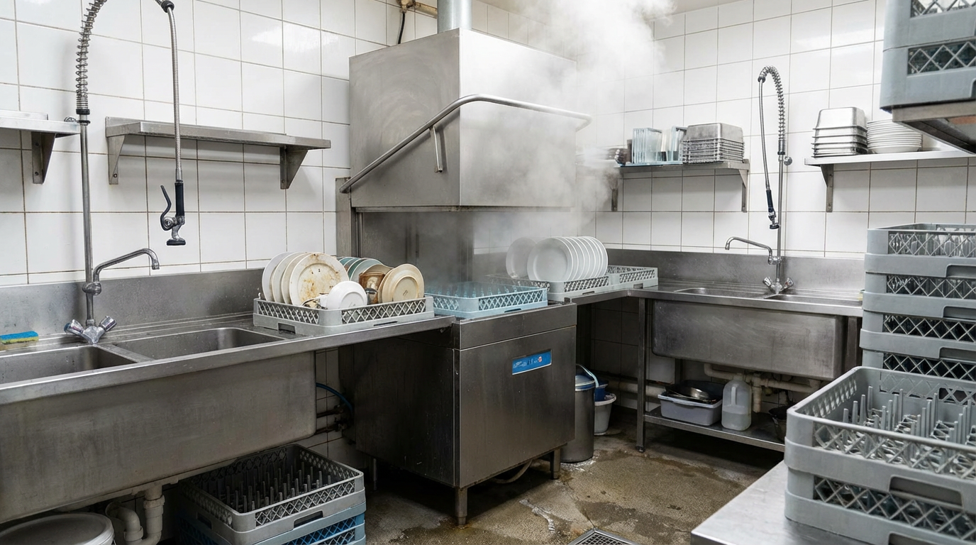 Commercial dishwasher