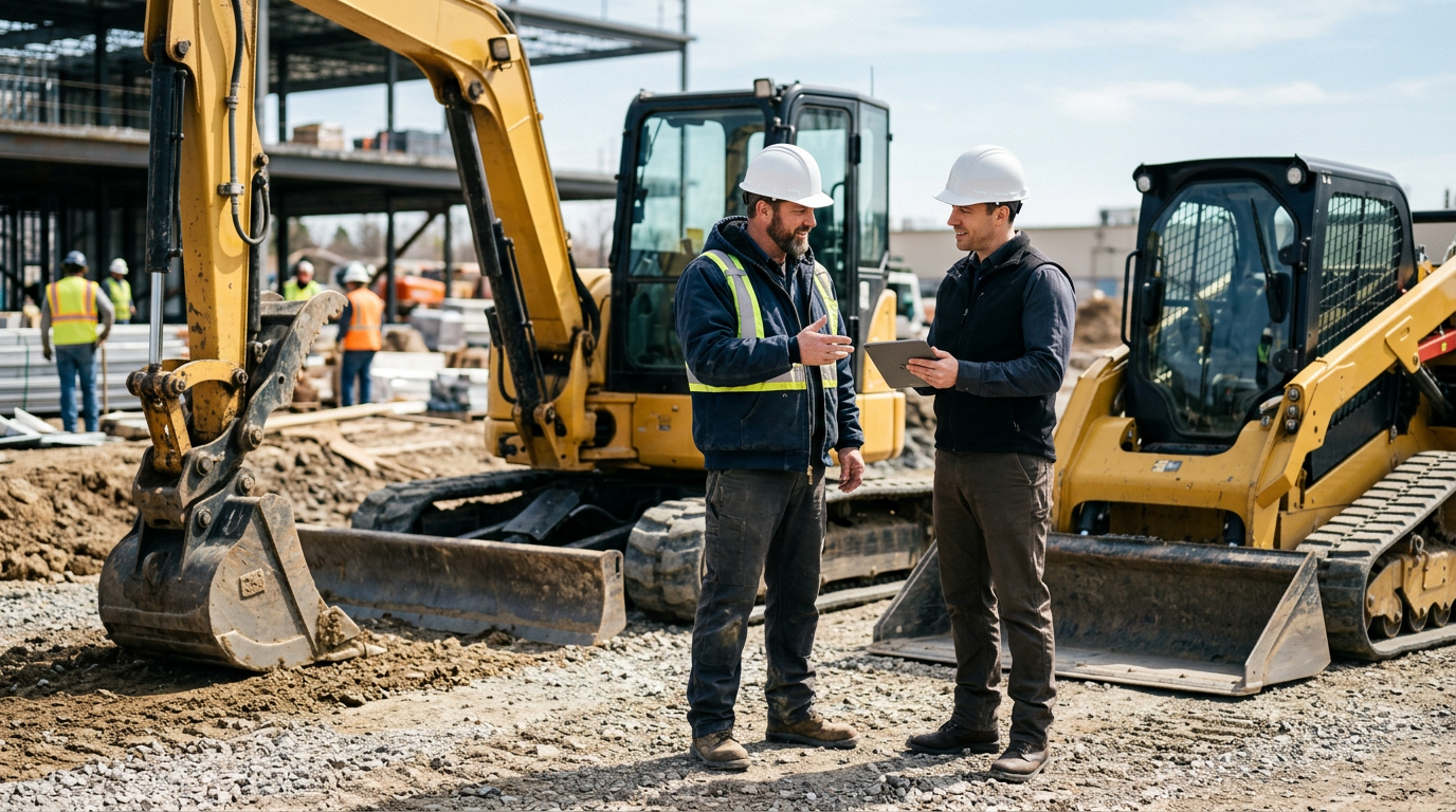 Contractor comparing working capital and equipment financing options