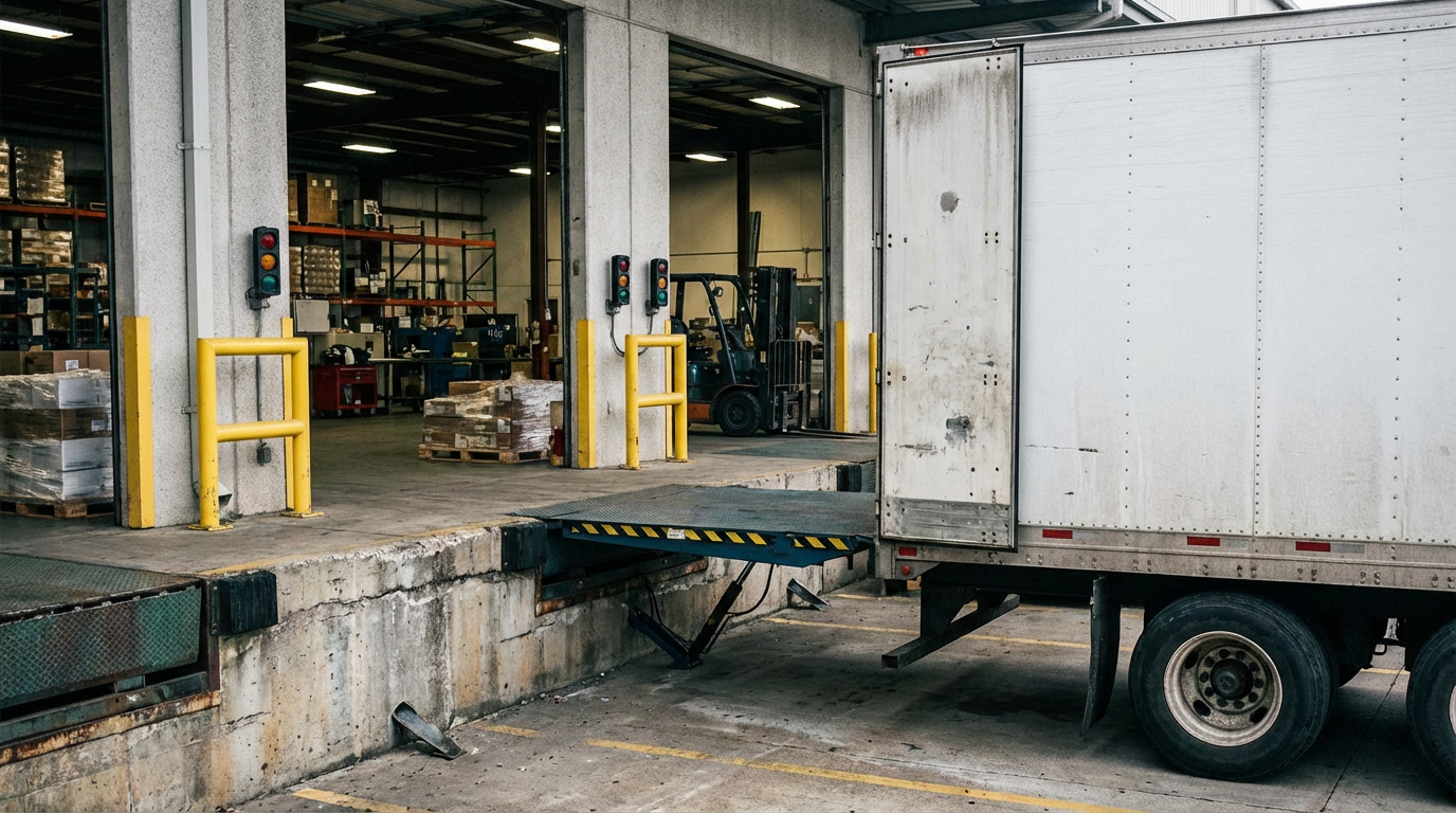 Loading dock and dock leveler equipment