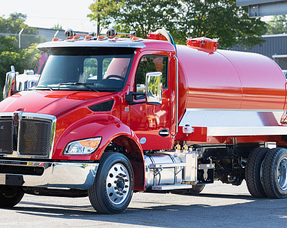 Viking portable restroom service truck