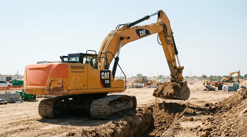 Excavator lease vs loan comparison for construction equipment financing
