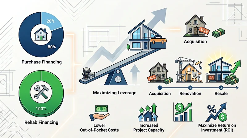 Down payment and LTV on fix-and-flip financing