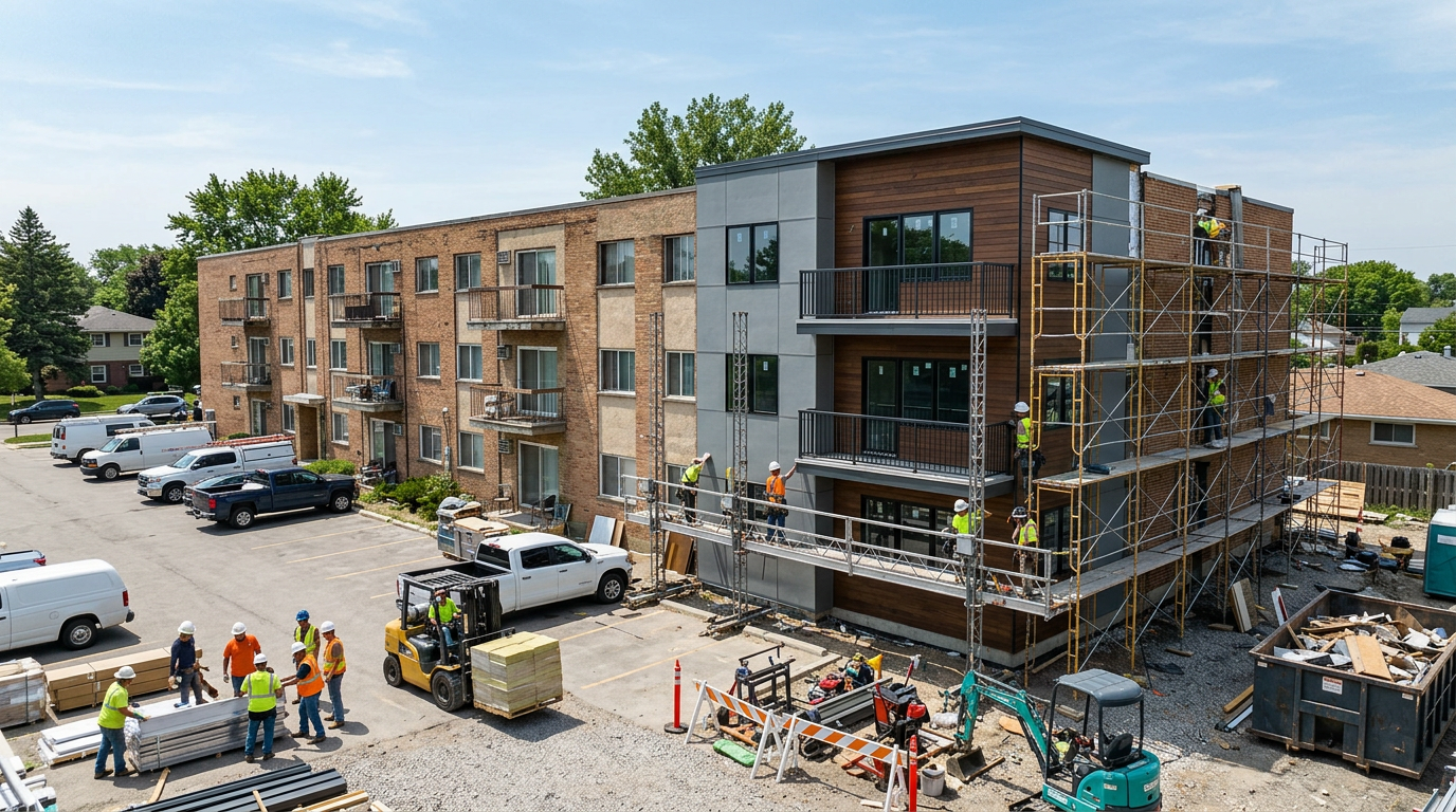 Multi-family fix and flip value-add