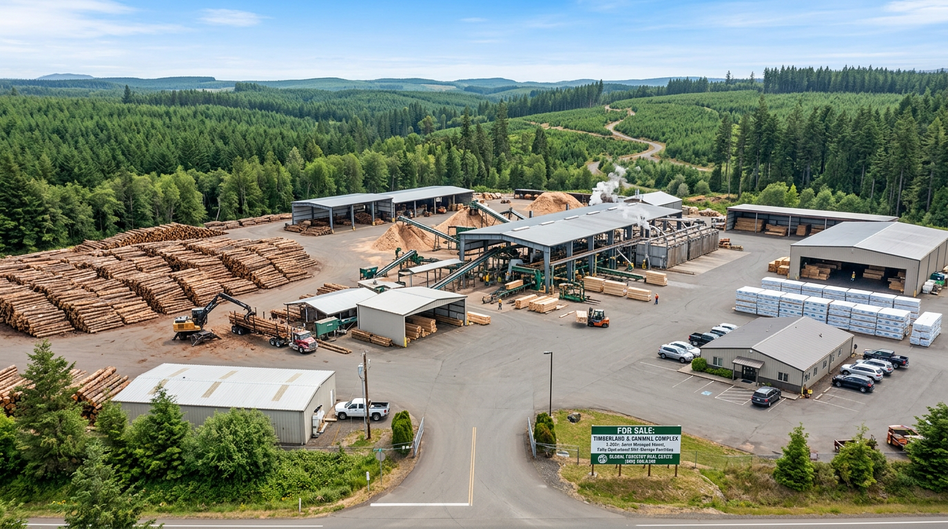 Timberland and sawmill real estate