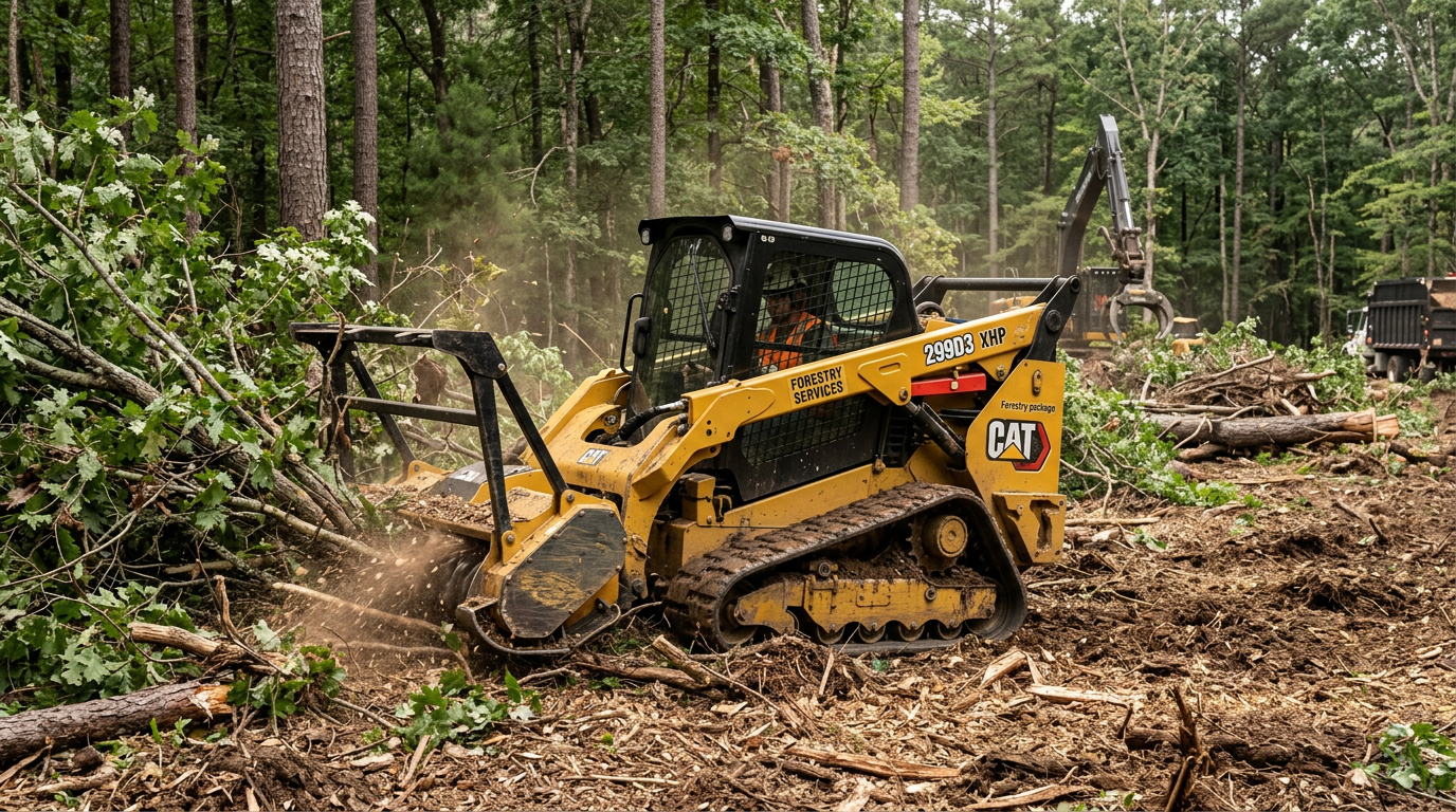 Skid steer for forestry