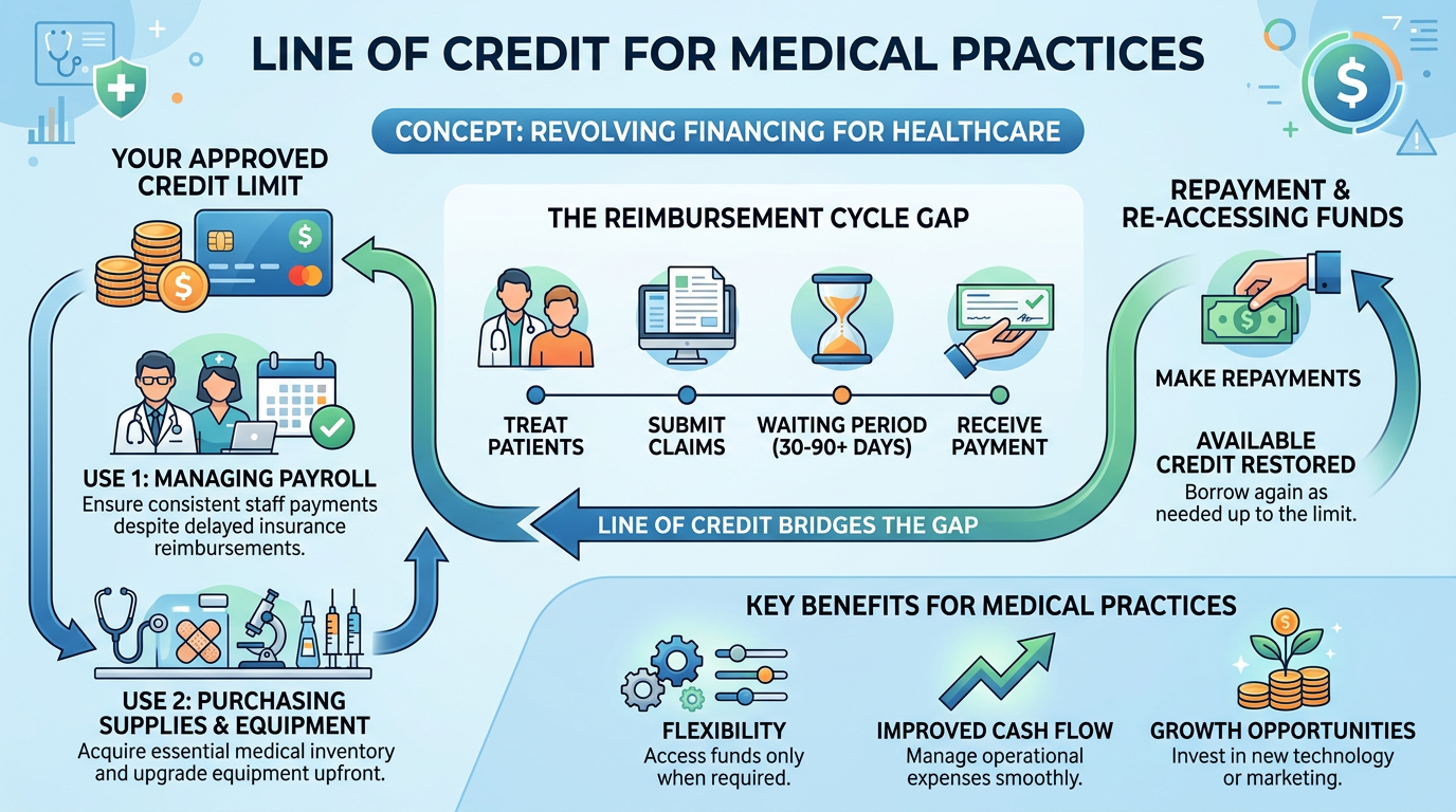 Line of credit for payroll and supplies