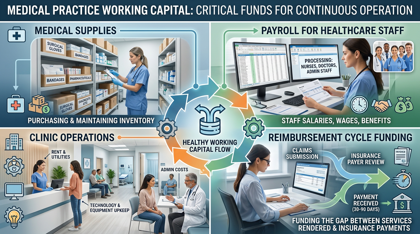 Working capital for payroll and supplies