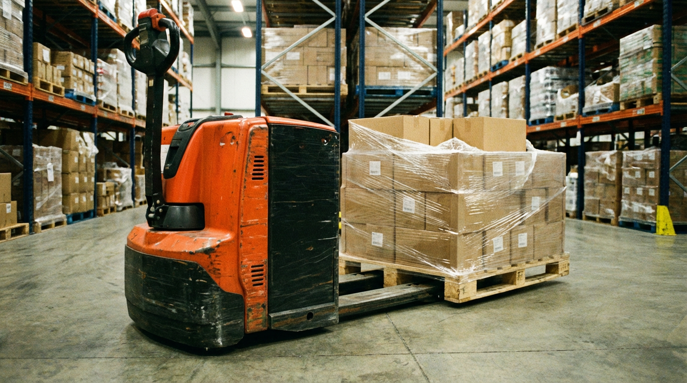 Pallet jack and material handling equipment