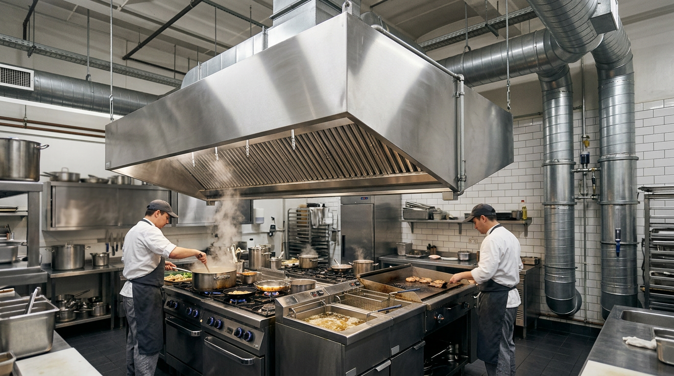 Commercial hood and ventilation system