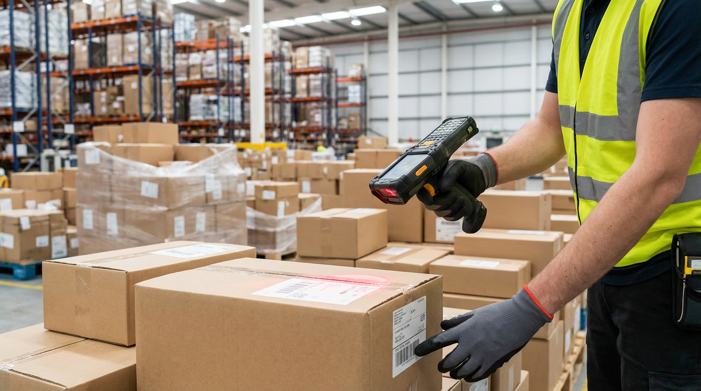 Barcode scanner and warehouse management technology